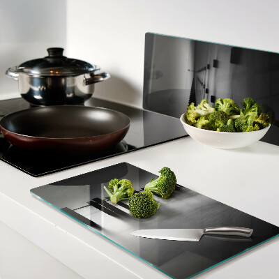 Glass kitchen board Pier in black and white