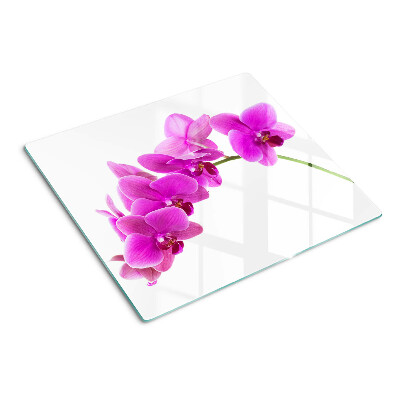 Glass kitchen board Orchid flowers in shades of pink