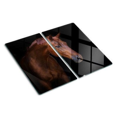 Glass chopping board Portrait of a horse