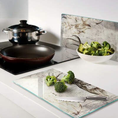Glass kitchen board Deer with antlers