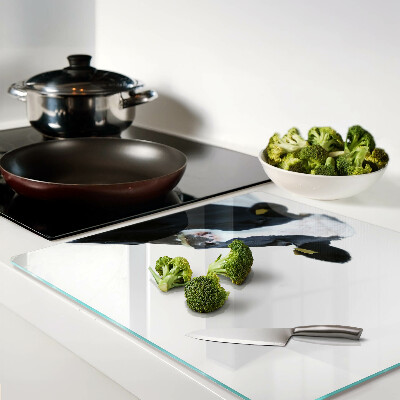 Glass kitchen board Interesting cow