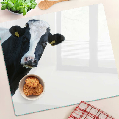 Glass kitchen board Interesting cow