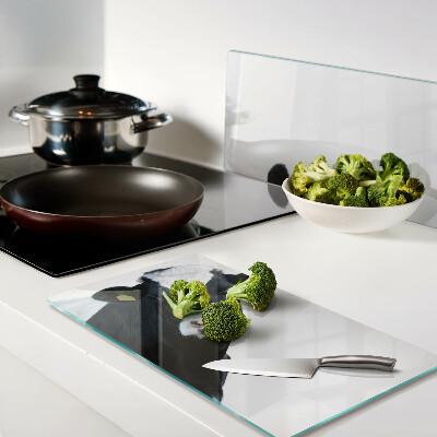 Glass kitchen board Interesting cow