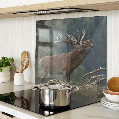 Glass chopping board Deer in its natural habitat