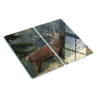 Glass chopping board Deer in its natural habitat