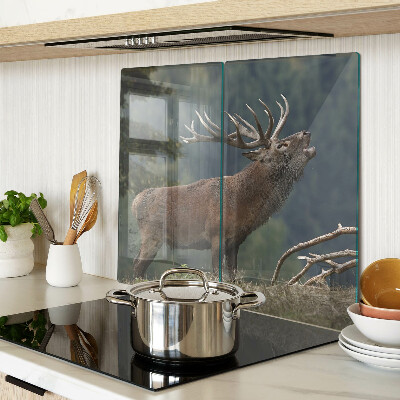 Glass chopping board Deer in its natural habitat