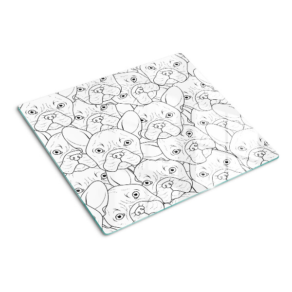 Glass kitchen board French Bulldog Dogs