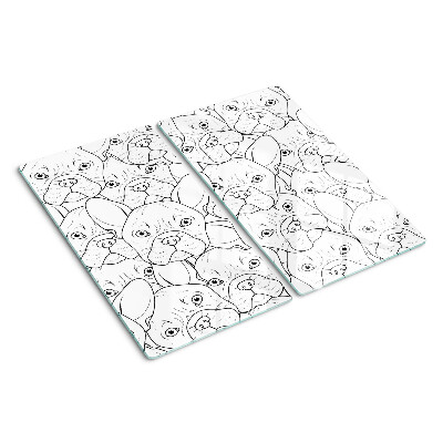 Glass kitchen board French Bulldog Dogs