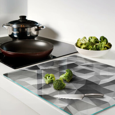 Glass chopping board Abstract geometric pattern
