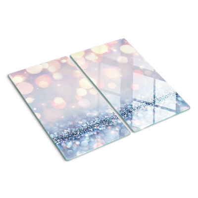 Glass kitchen board Sparkling lights with diamond accent
