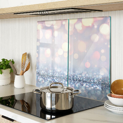 Glass kitchen board Sparkling lights with diamond accent