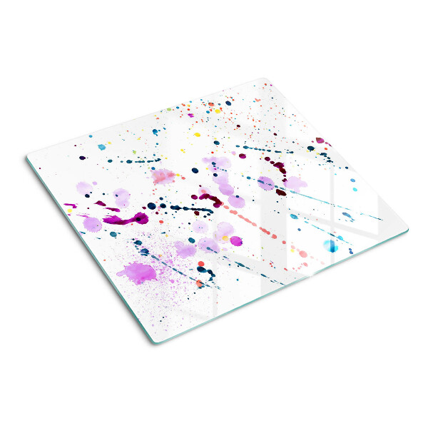 Glass kitchen board Abstract style paint splashes