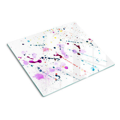 Glass kitchen board Abstract style paint splashes