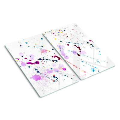 Glass kitchen board Abstract style paint splashes