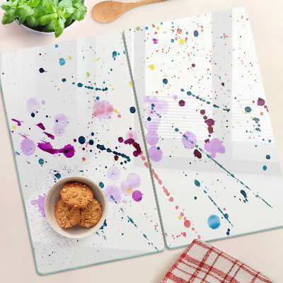 Glass kitchen board Abstract style paint splashes