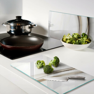 Glass chopping board Abstract waves in shades of beige
