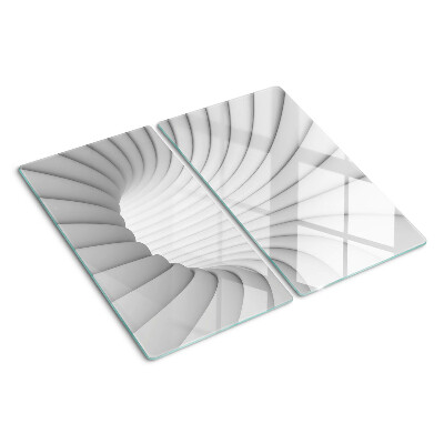 Glass chopping board Spiral interior