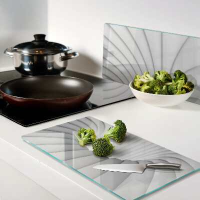 Glass chopping board Spiral interior