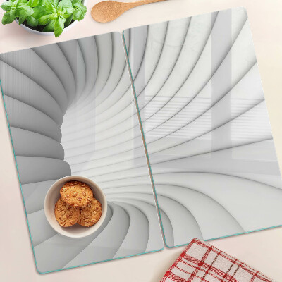 Glass chopping board Spiral interior