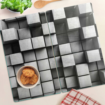 Glass kitchen board Geometric patterns in shades of gray
