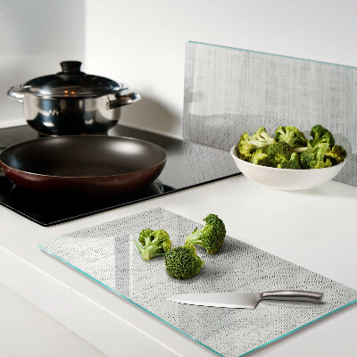 Glass chopping board Textured pattern in shades of gray