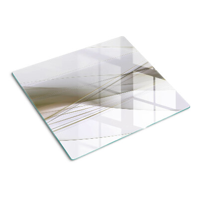 Glass chopping board Abstract lines and shapes