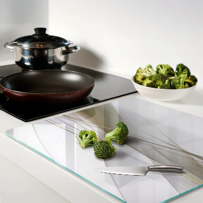 Glass chopping board Abstract lines and shapes