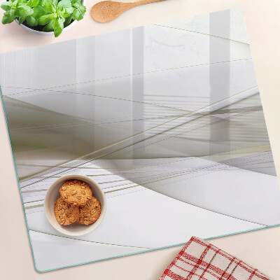 Glass chopping board Abstract lines and shapes