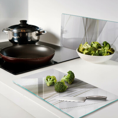 Glass chopping board Abstract lines and shapes