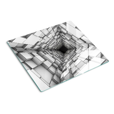 Glass kitchen board 3D Cube Maze
