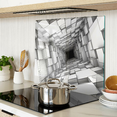 Glass kitchen board 3D Cube Maze