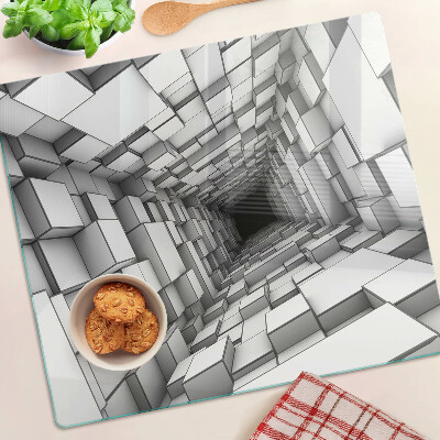 Glass kitchen board 3D Cube Maze