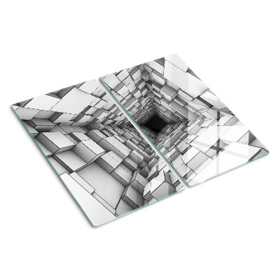 Glass kitchen board 3D Cube Maze