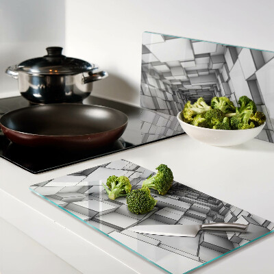 Glass kitchen board 3D Cube Maze