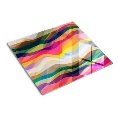 Glass kitchen board Abstract Color Waves