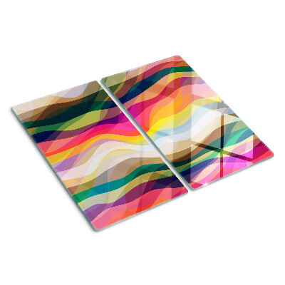 Glass kitchen board Abstract Color Waves