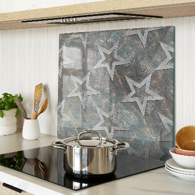 Glass chopping board Stars on texture background