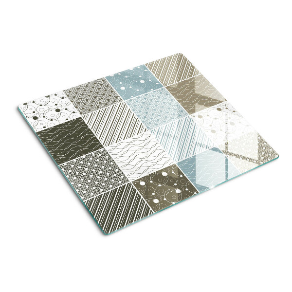 Glass kitchen board Geometric patterns and lines