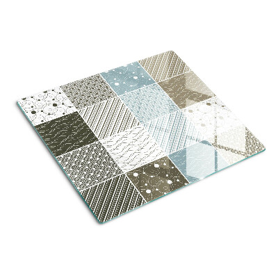 Glass kitchen board Geometric patterns and lines