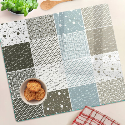 Glass kitchen board Geometric patterns and lines