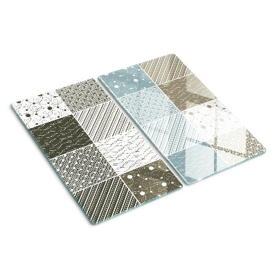 Glass kitchen board Geometric patterns and lines