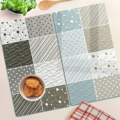 Glass kitchen board Geometric patterns and lines