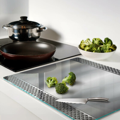 Glass kitchen board Diamond mesh