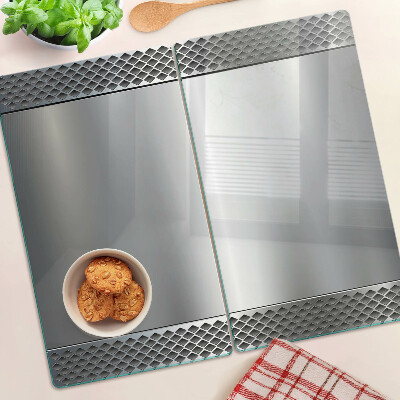 Glass kitchen board Diamond mesh