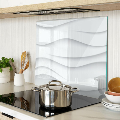 Glass kitchen board Waves and lines