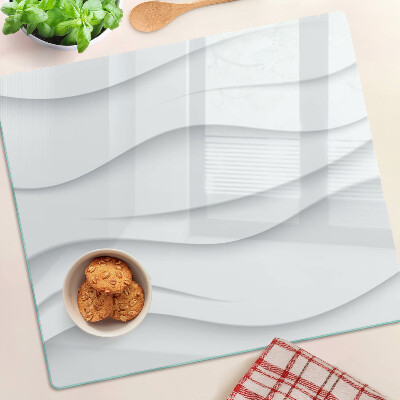 Glass kitchen board Waves and lines