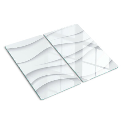 Glass kitchen board Waves and lines