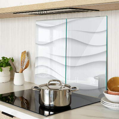 Glass kitchen board Waves and lines