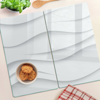 Glass kitchen board Waves and lines