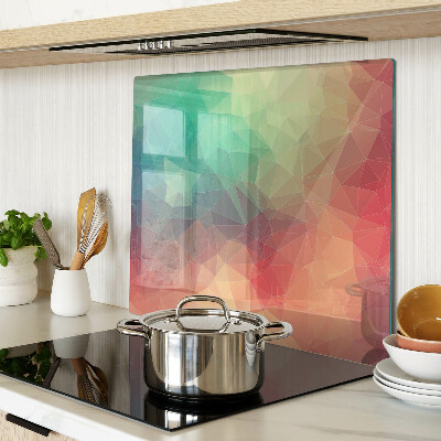 Glass kitchen board Abstract geometric pattern